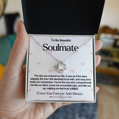 Soulmate Valentine Love Knot Necklace