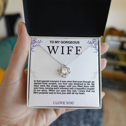 Wife Love Knot Necklace