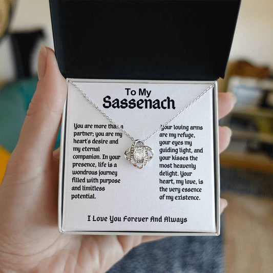 To My Sassenach Love Knot Necklace