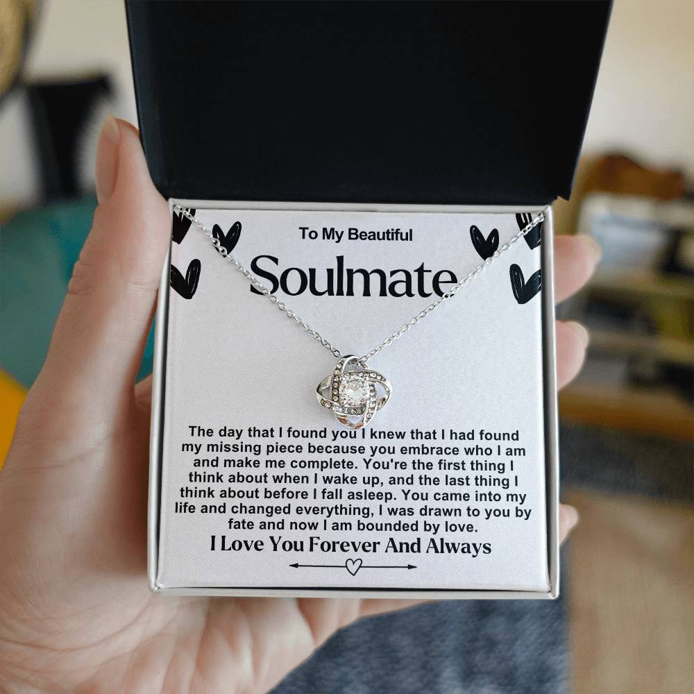 Soulmate Valentine Love Knot Necklace