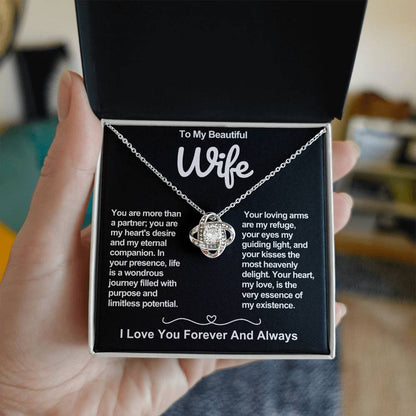 Wife Love Knot Valentine Necklace