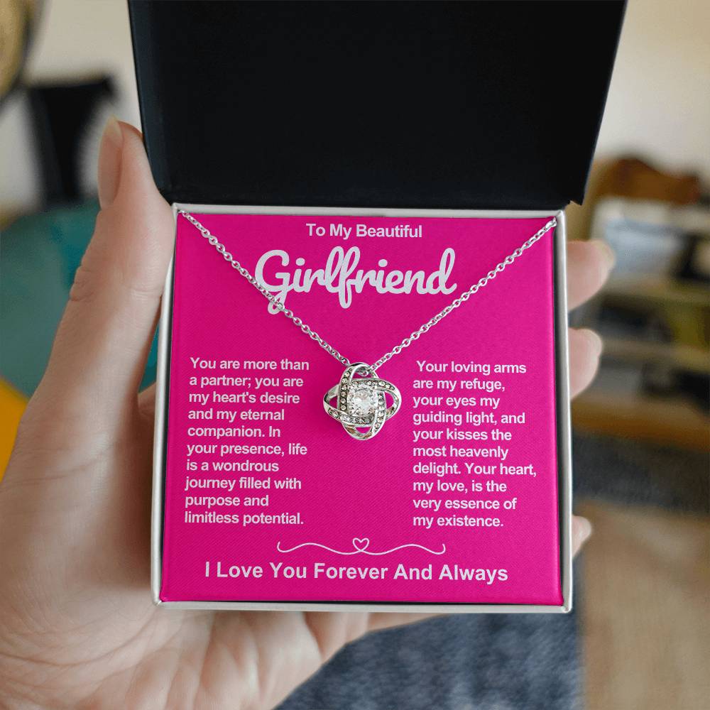 Girlfriend Love Knot Valentine Necklace