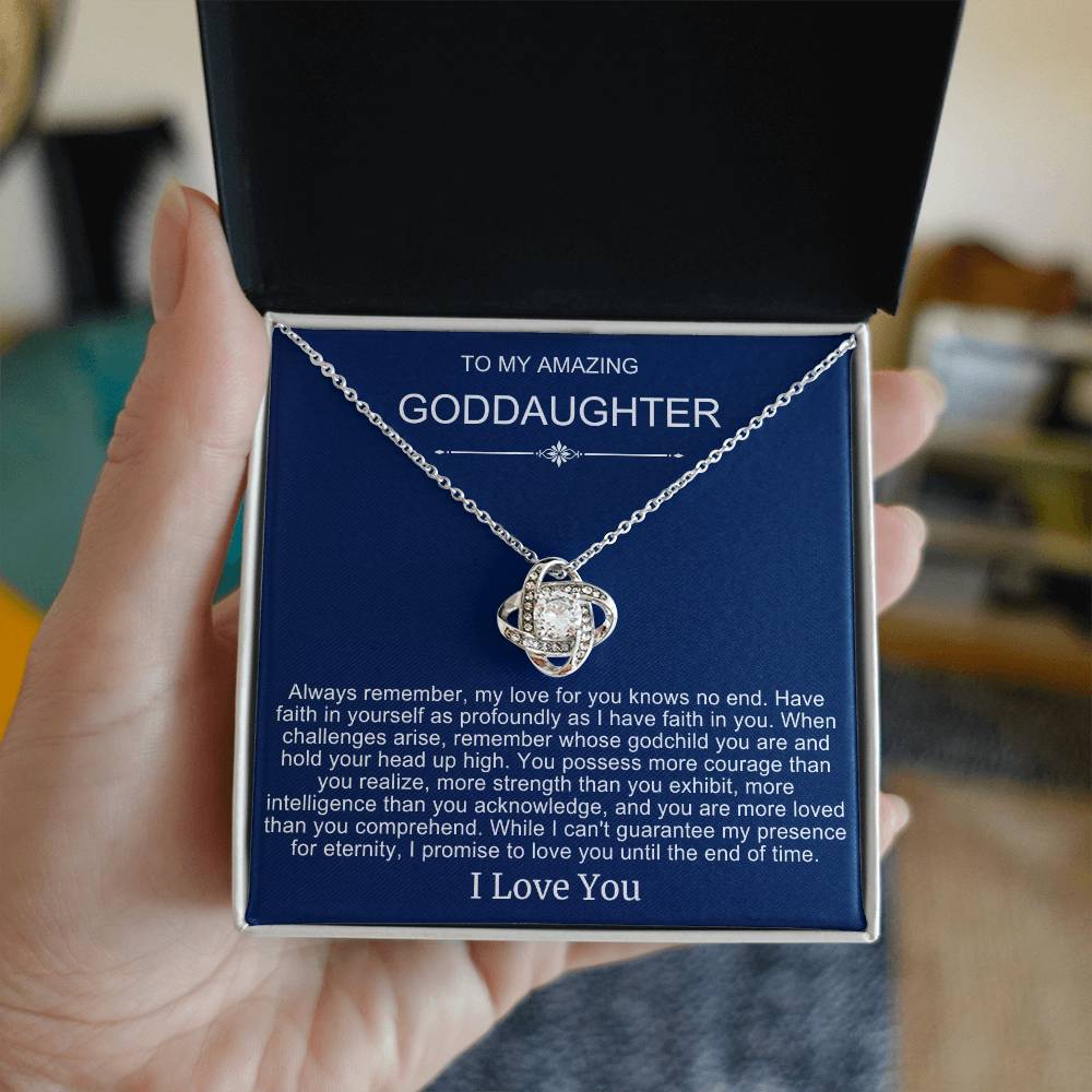 Beautiful Gift To Goddaughter from God Parent "You Are Braver Than You Believe" Necklace