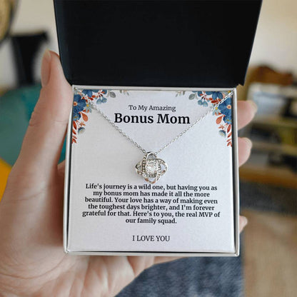 To My Amazing Bonus Mom Necklace