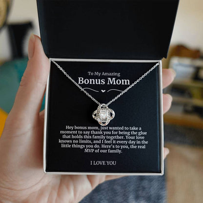 To My Amazing Bonus Mom Necklace