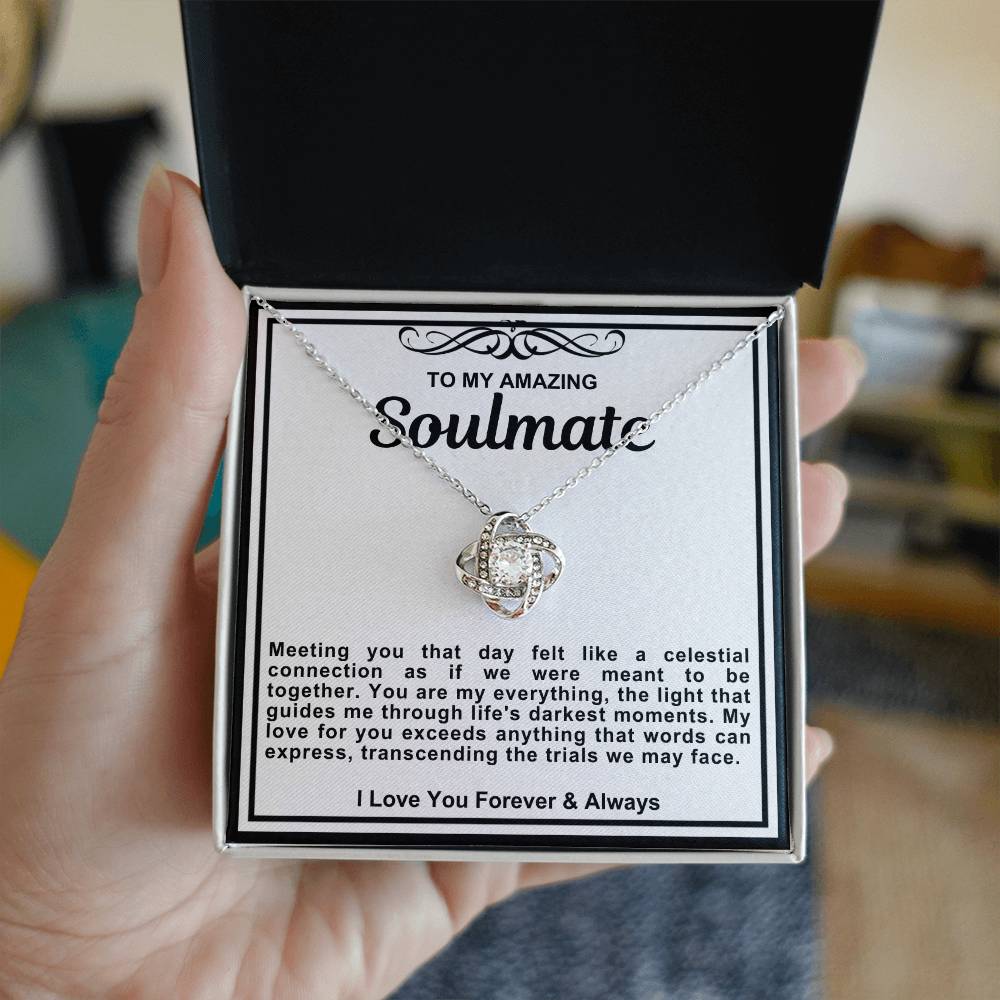 Soulmate Love Knot Necklace- You Are My Everything