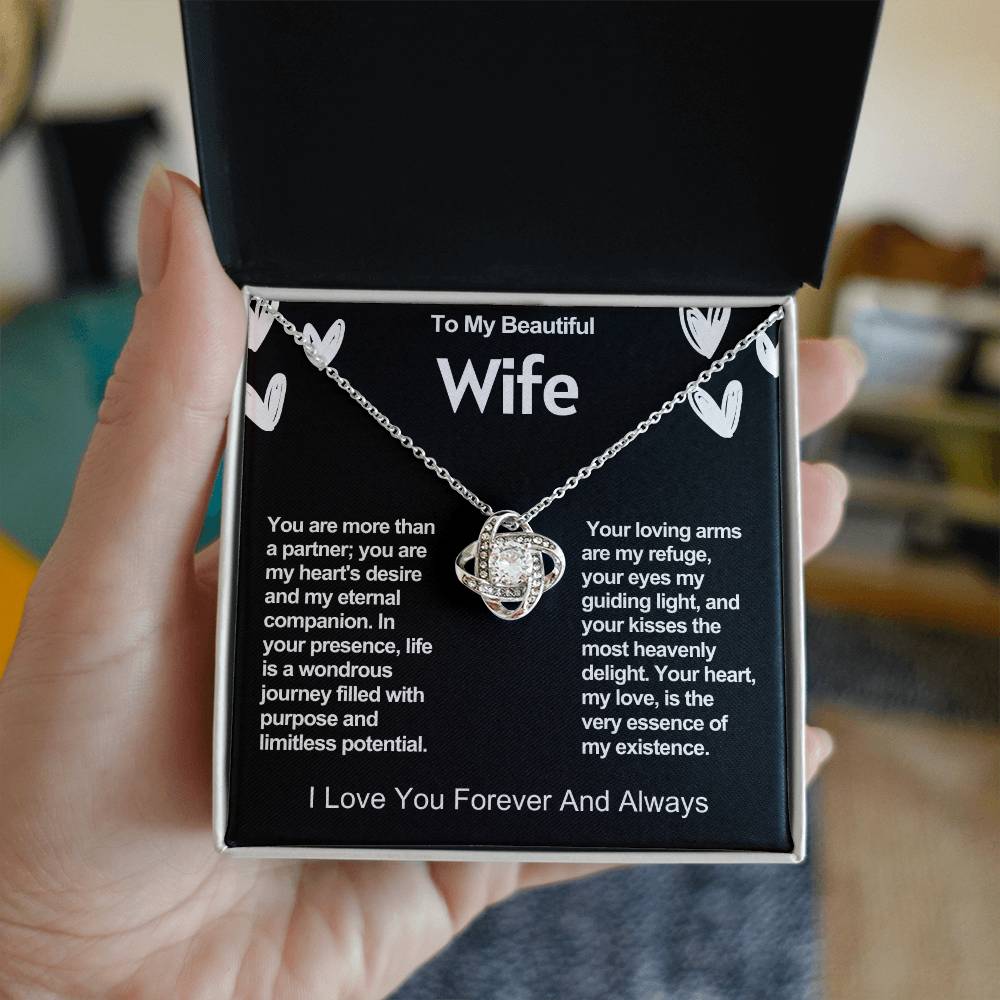 Wife Love Knot Valentine Necklace