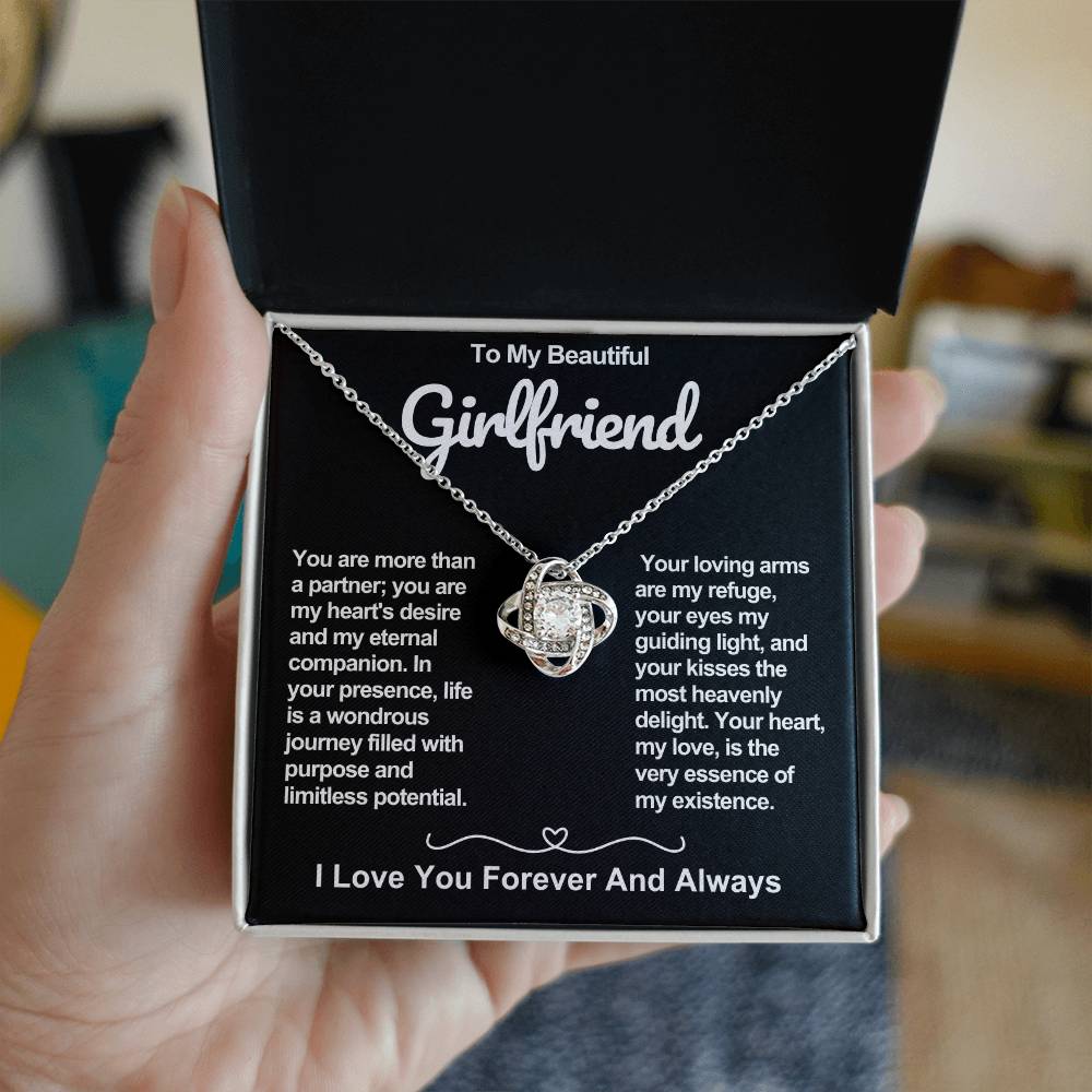 Girlfriend Love Knot Valentine Necklace