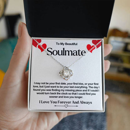 Soulmate Valentine Love Knot Necklace