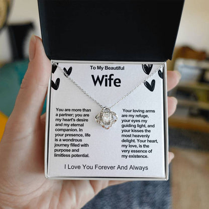 Wife Love Knot Valentine Necklace