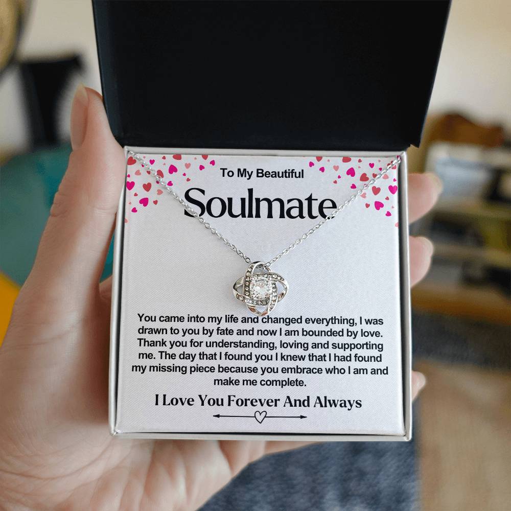 Soulmate Valentine Love Knot Necklace