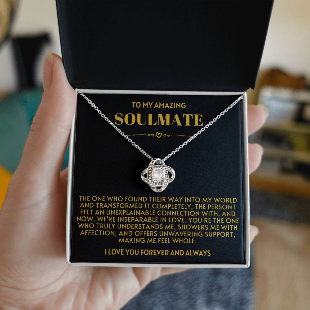 Beautiful Gift For Soulmate - The One Who Transformed My World Necklace