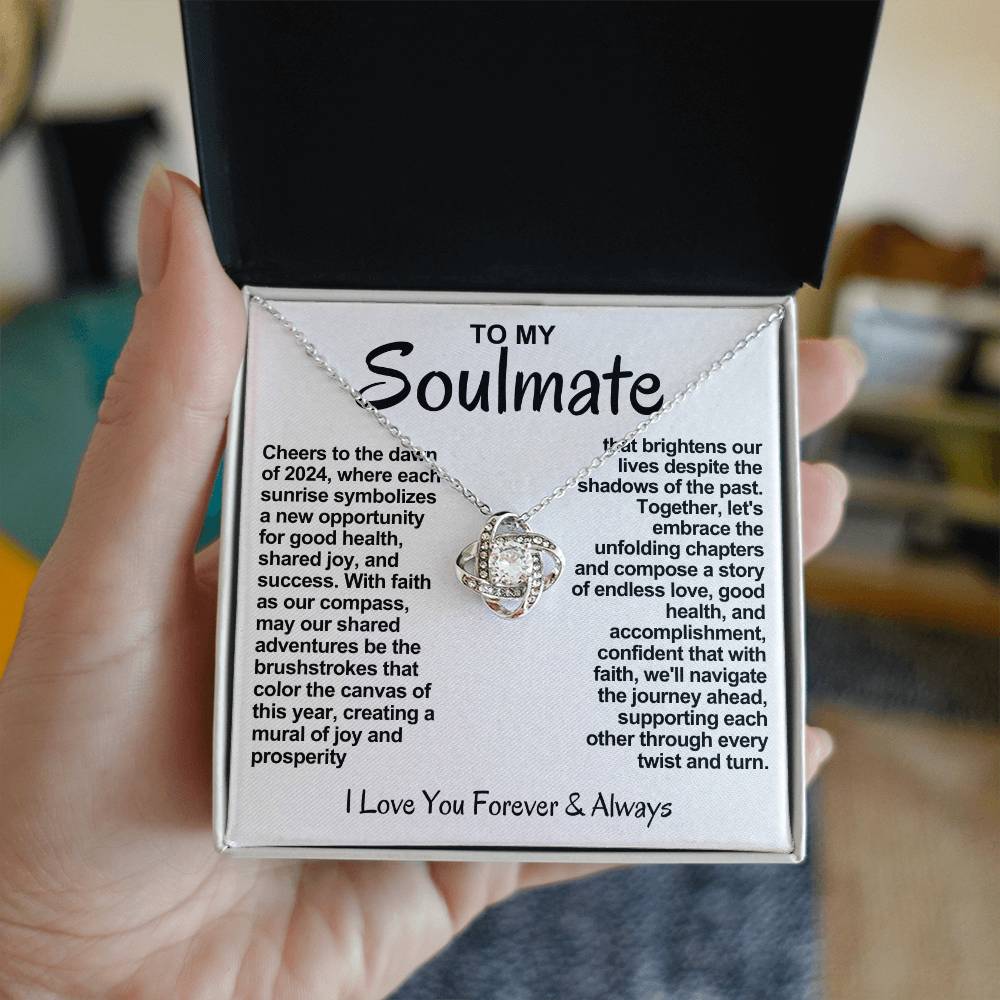 Soulmate Love Knot Necklace-With Faith As Our Compass