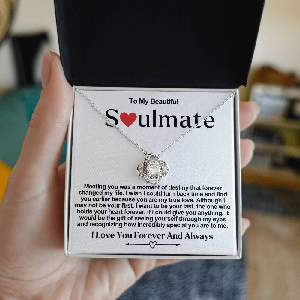 Soulmate Valentine Love Knot Necklace