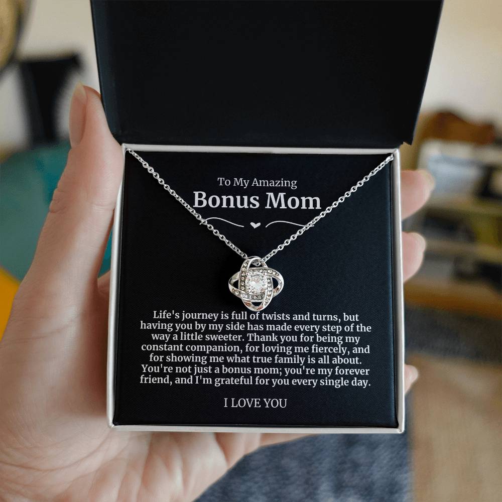 To My Amazing Bonus Mom Necklace