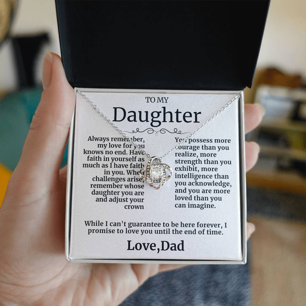 Beautiful Gift To Daughter "You Are Loved More Than You Can Imagine"  Necklace