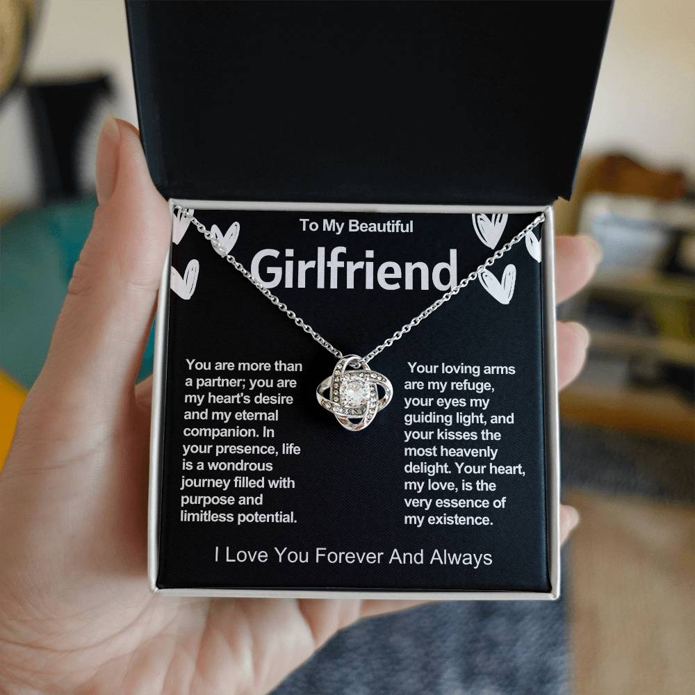 Girlfriend Love Knot Valentine Necklace