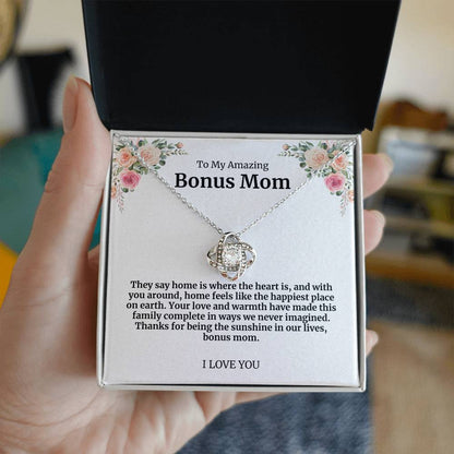 To My Amazing Bonus Mom Necklace