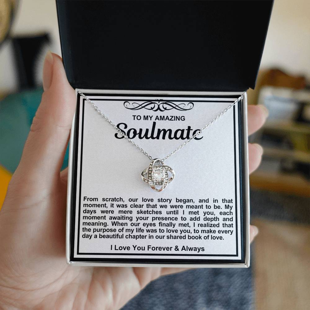 Soulmate Love Knot Necklace- It Was Clear That We Were Meant To Be