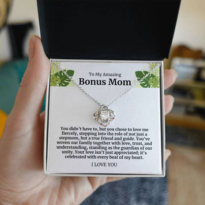 To My Amazing Bonus Mom Necklace