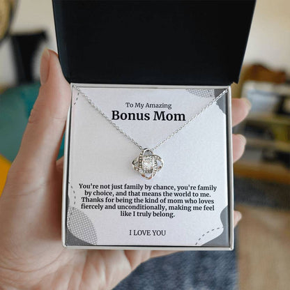 To My Amazing Bonus Mom Necklace