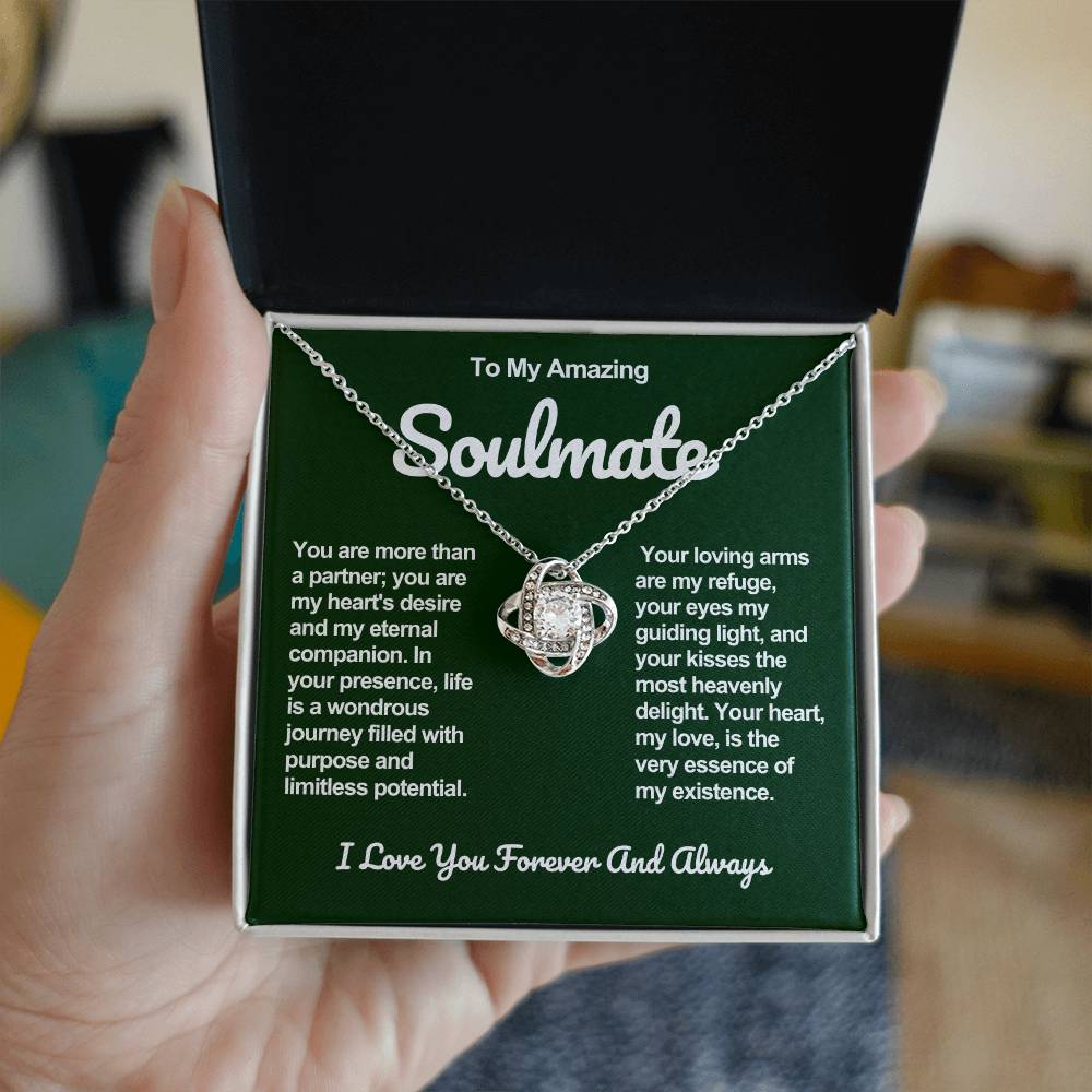 Soulmate Love Knot Necklace- My Heart's Desire