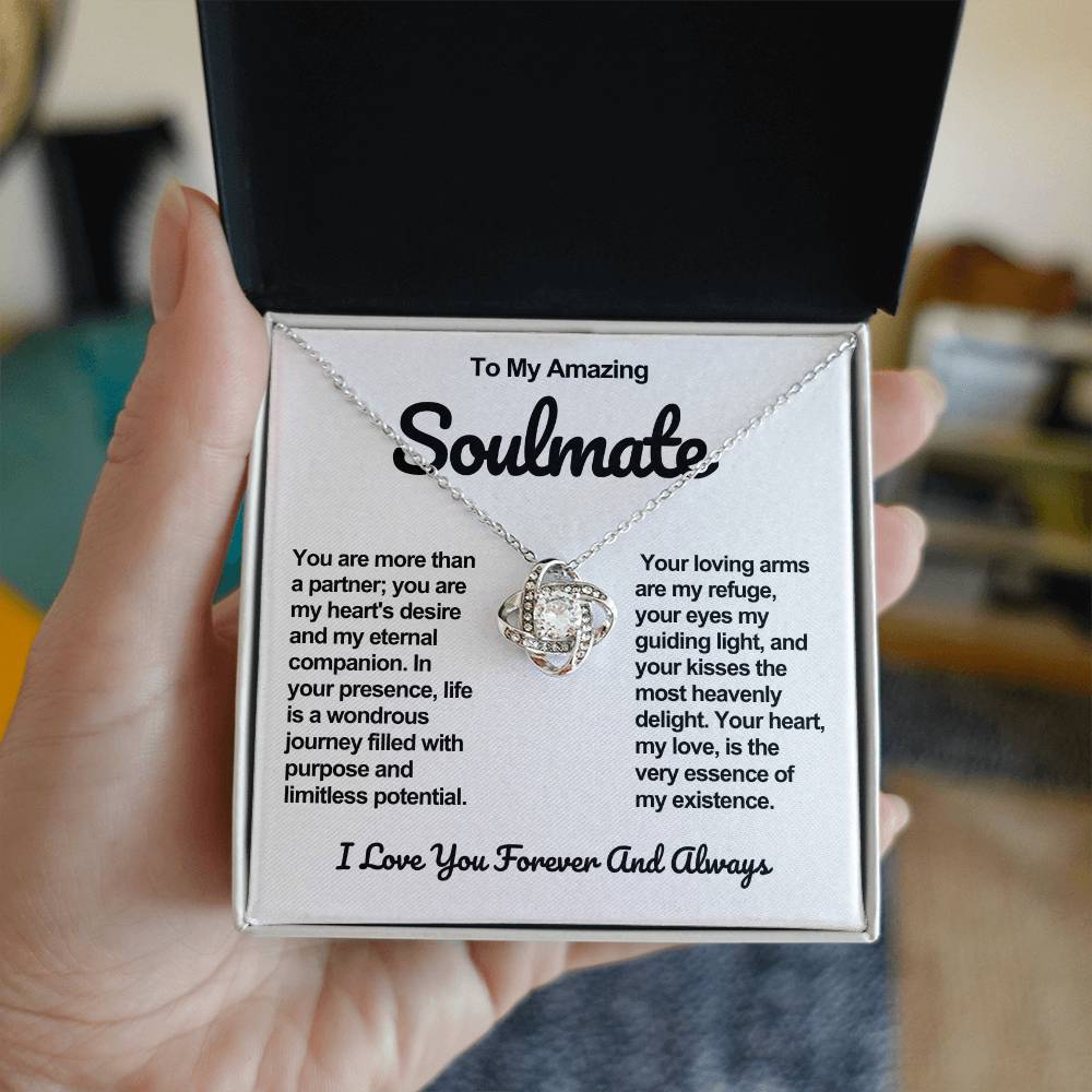 Soulmate Love knot Necklace- My Heart's Desire