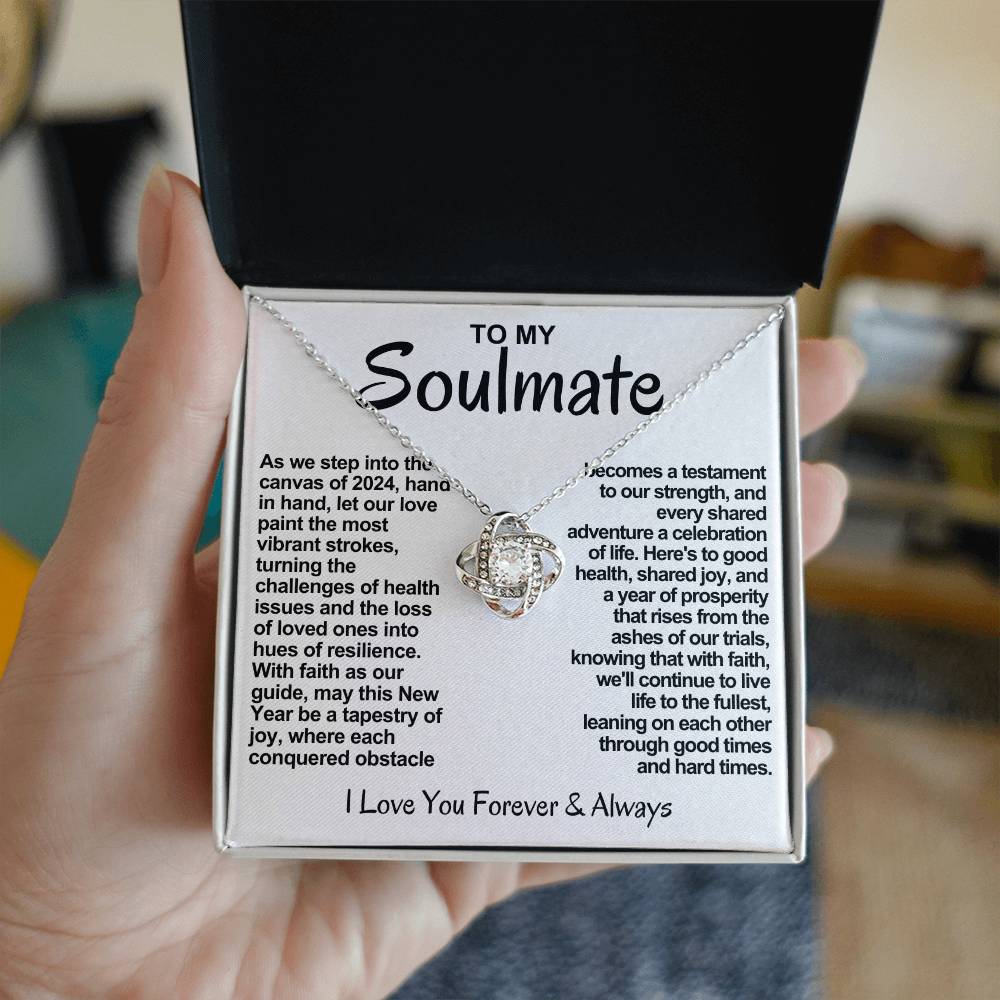 Soulmate Love Knot Necklace-As We Step Into The Canvas of 2024