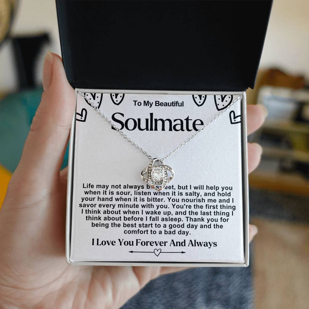 Soulmate Valentine Love Knot Necklace