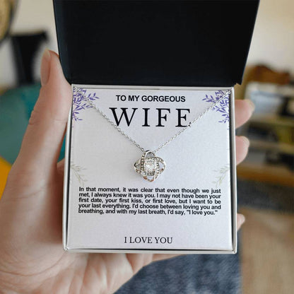 Wife Love Knot Necklace