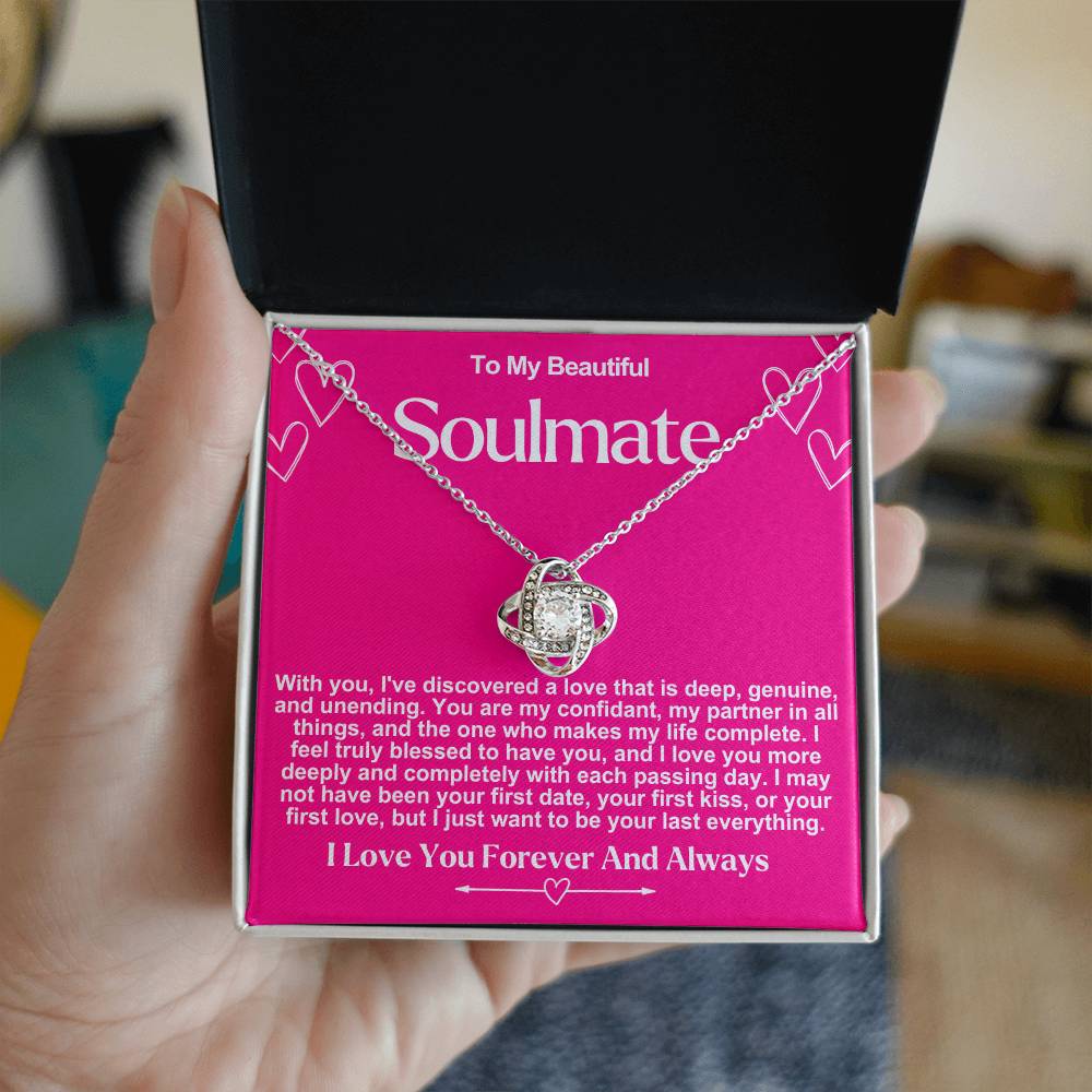 Soulmate Valentine Love Knot Necklace