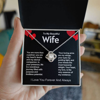 Wife Love Knot Valentine Necklace