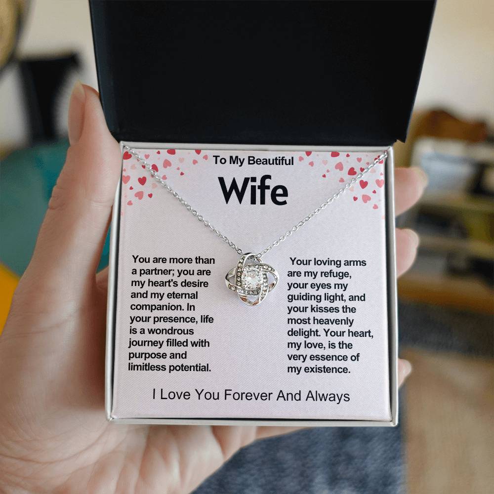 Wife Love Knot Valentine Necklace