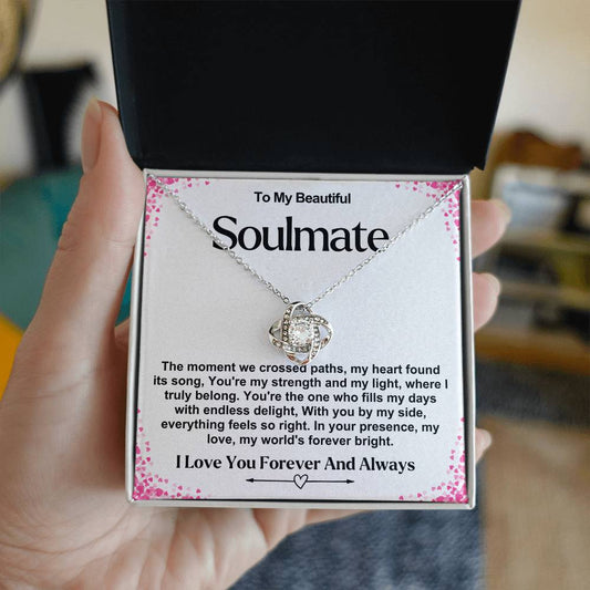 Soulmate Valentine Love Knot Necklace