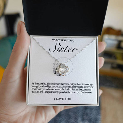 Sister Love Knot Necklace