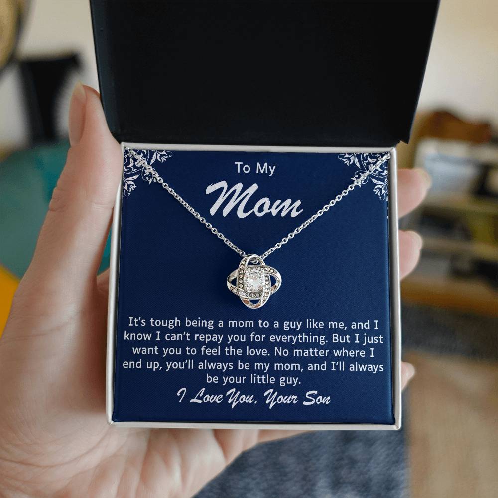 Mother Love Knot Necklace-You Will Always Be My Mom