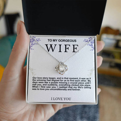 Wife Love Knot Necklace