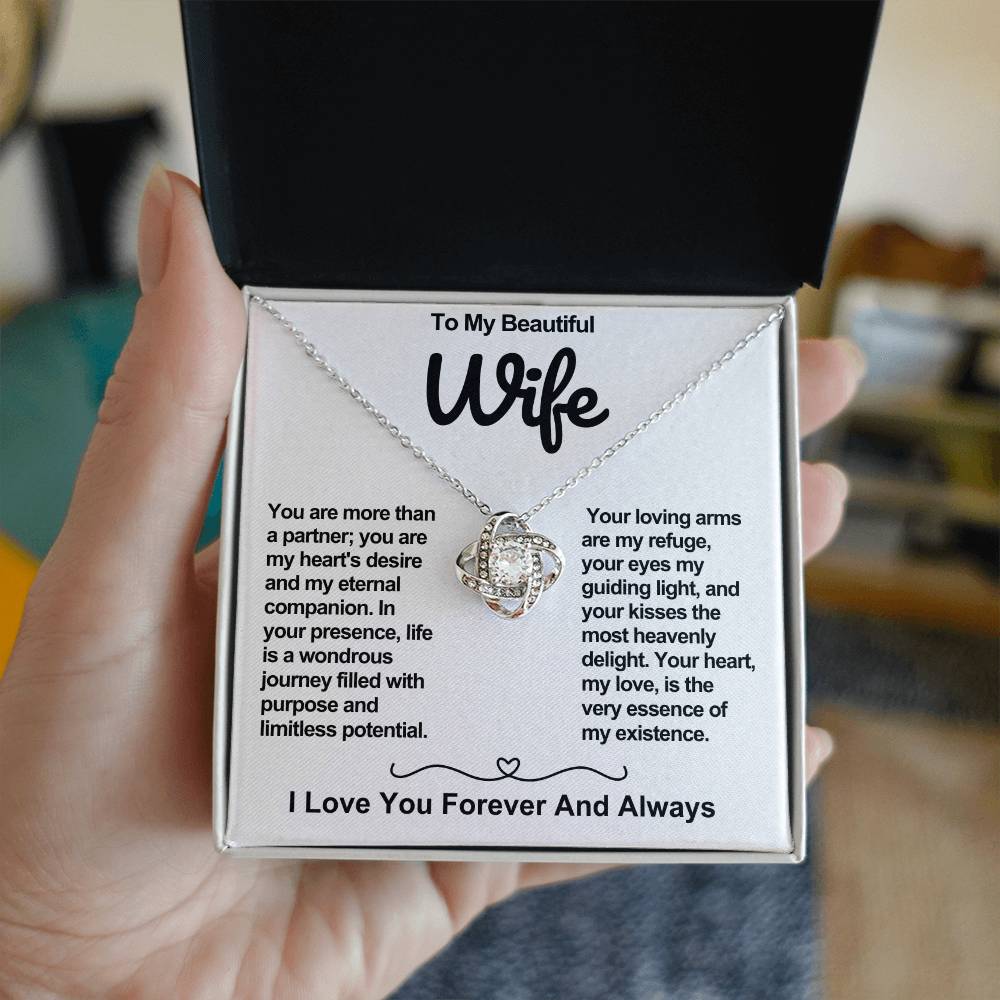 Wife Love Knot Valentine Necklace