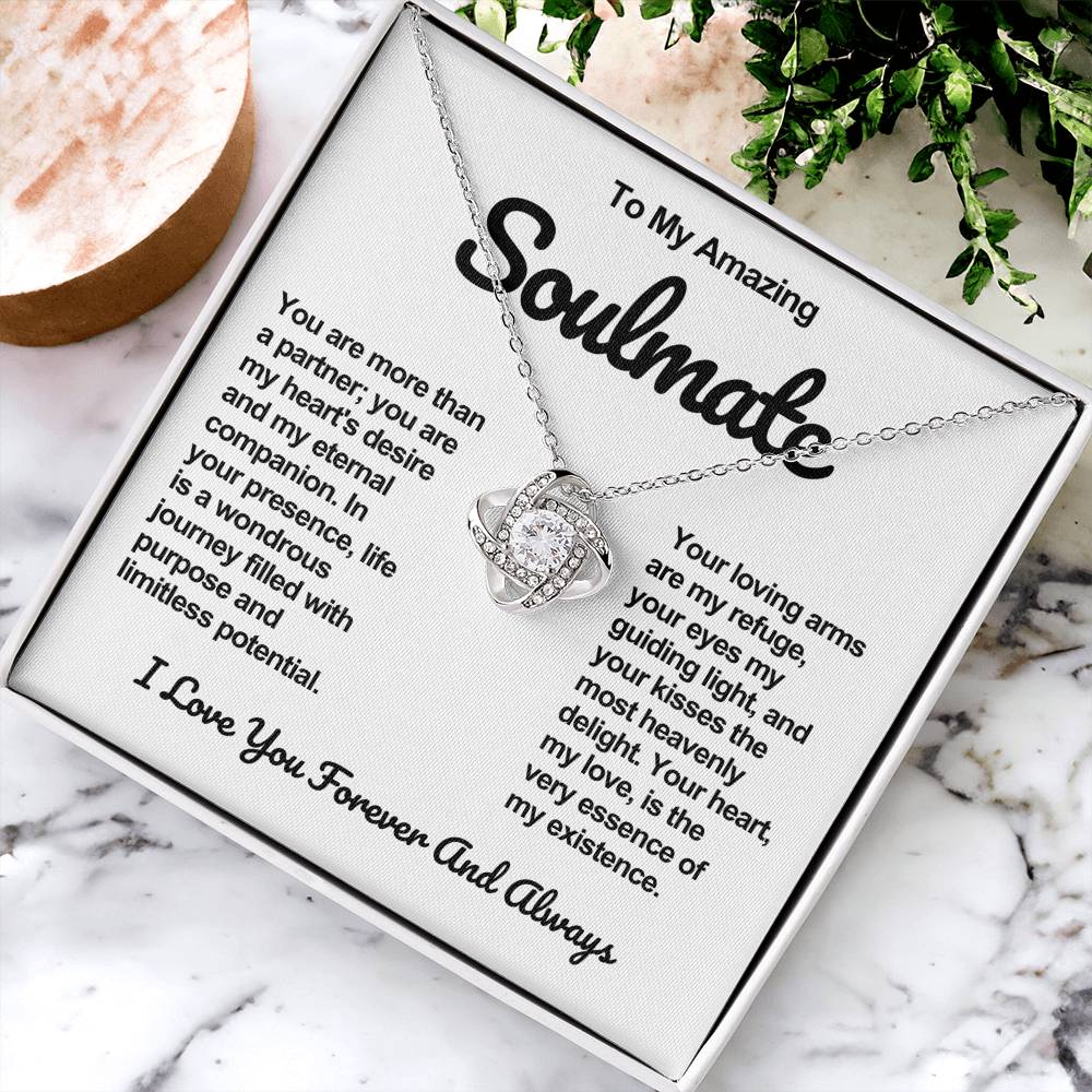 Soulmate Love knot Necklace- My Heart's Desire