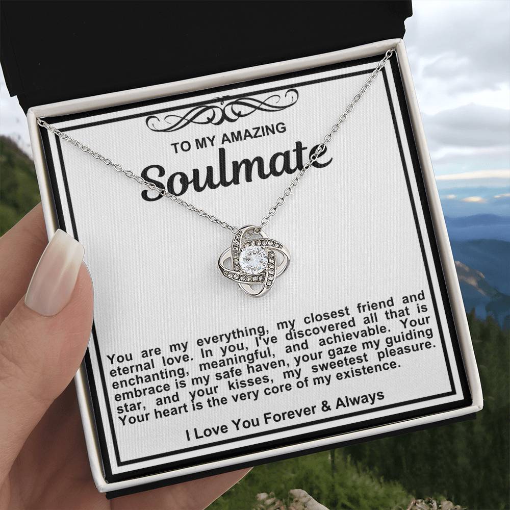 Soulmate Love Knot Necklace- You Are My Everything