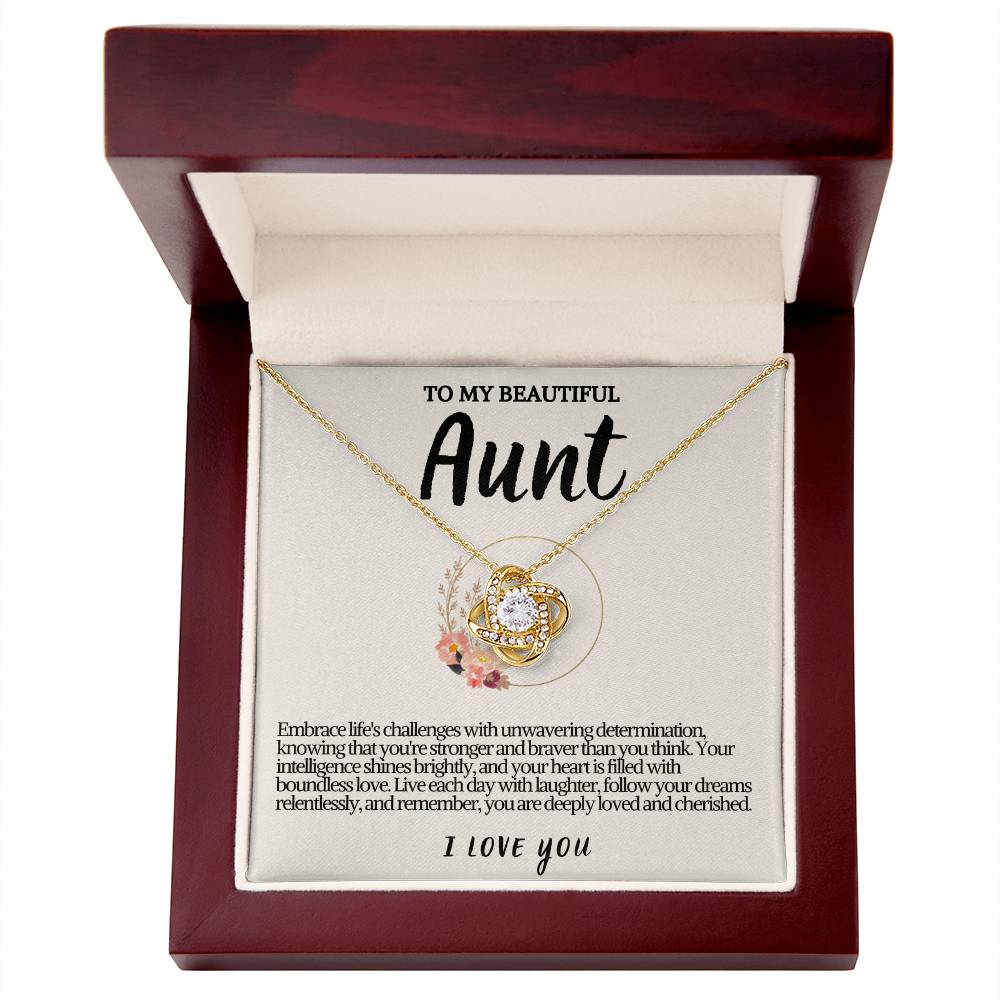 Aunt Love knot Necklace