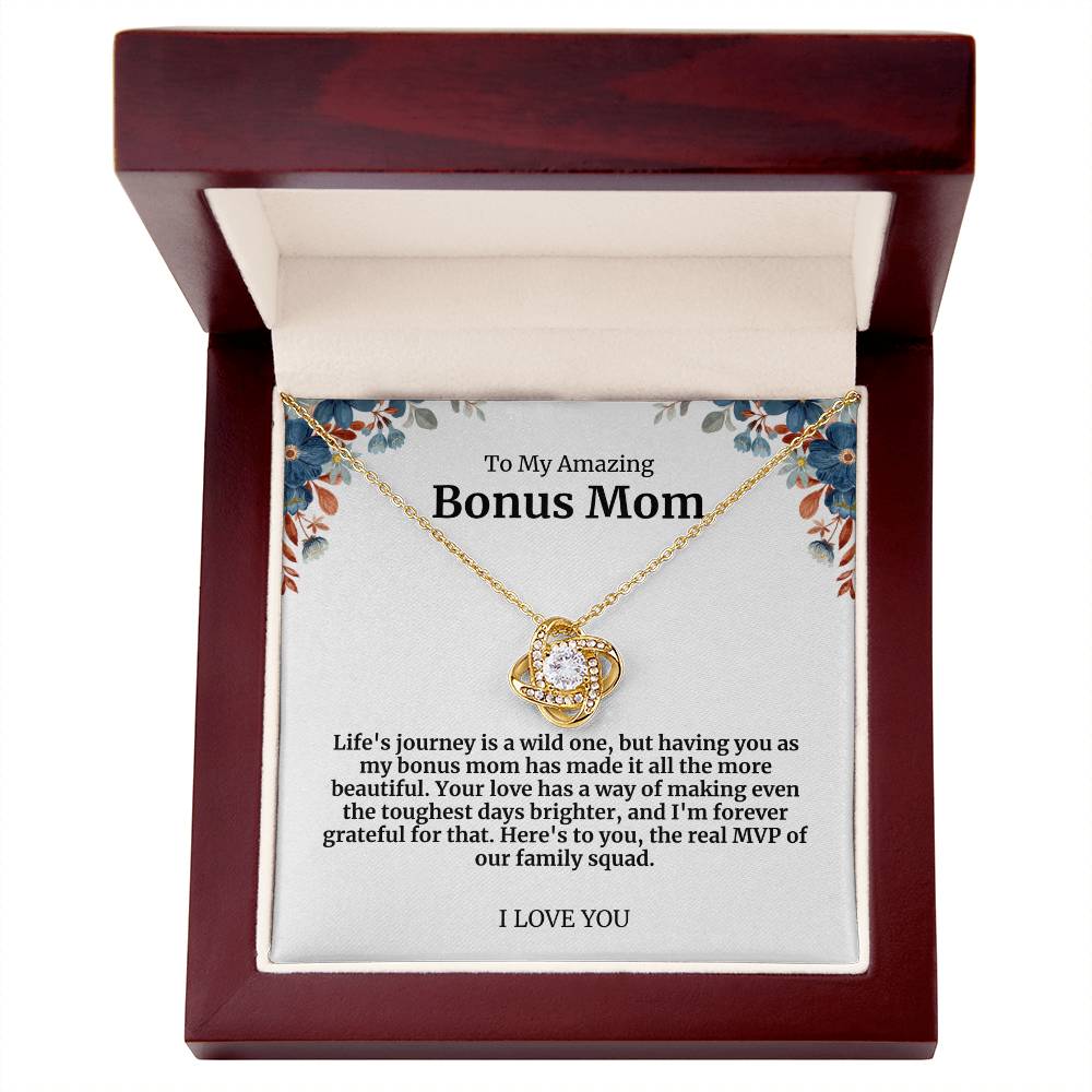 To My Amazing Bonus Mom Necklace