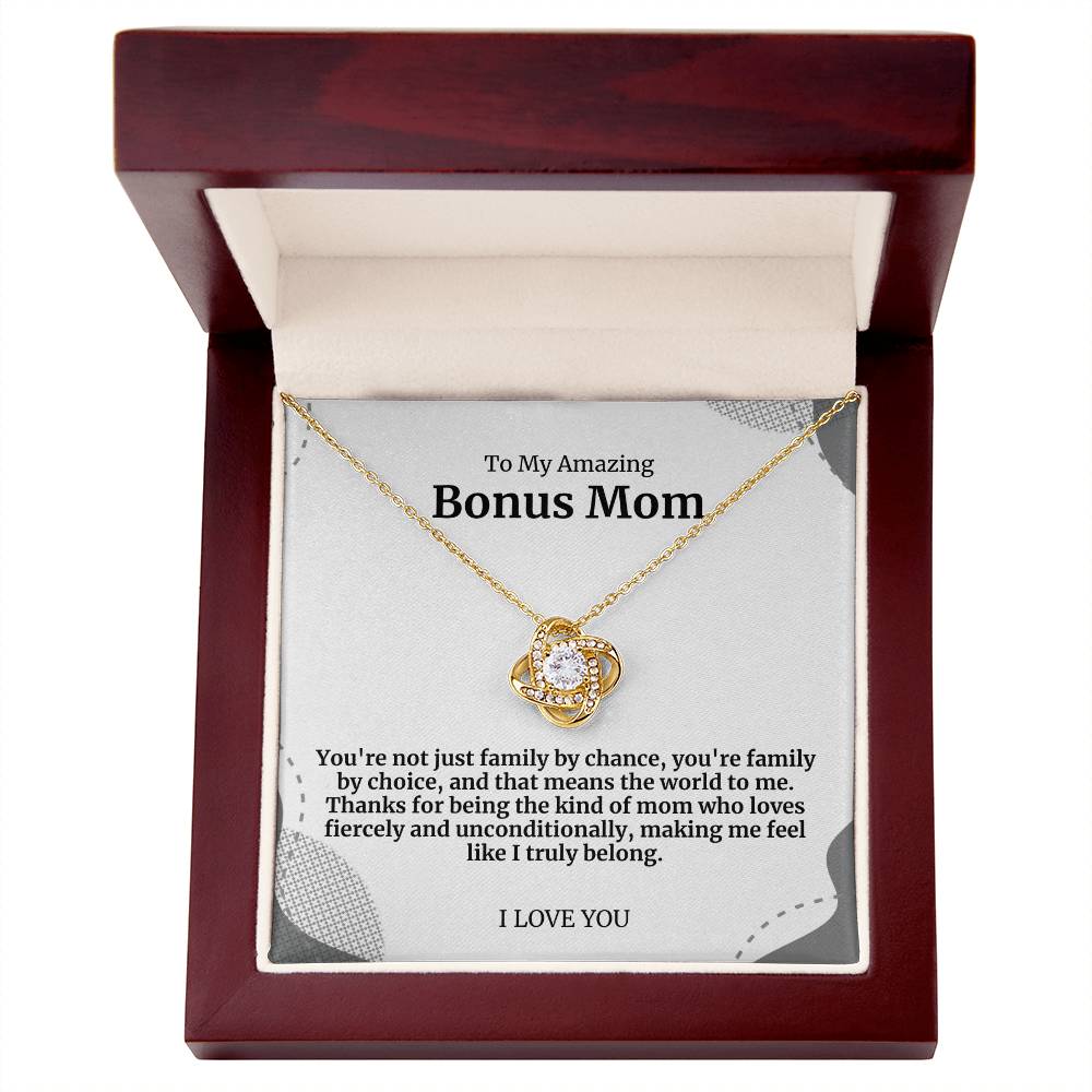 To My Amazing Bonus Mom Necklace