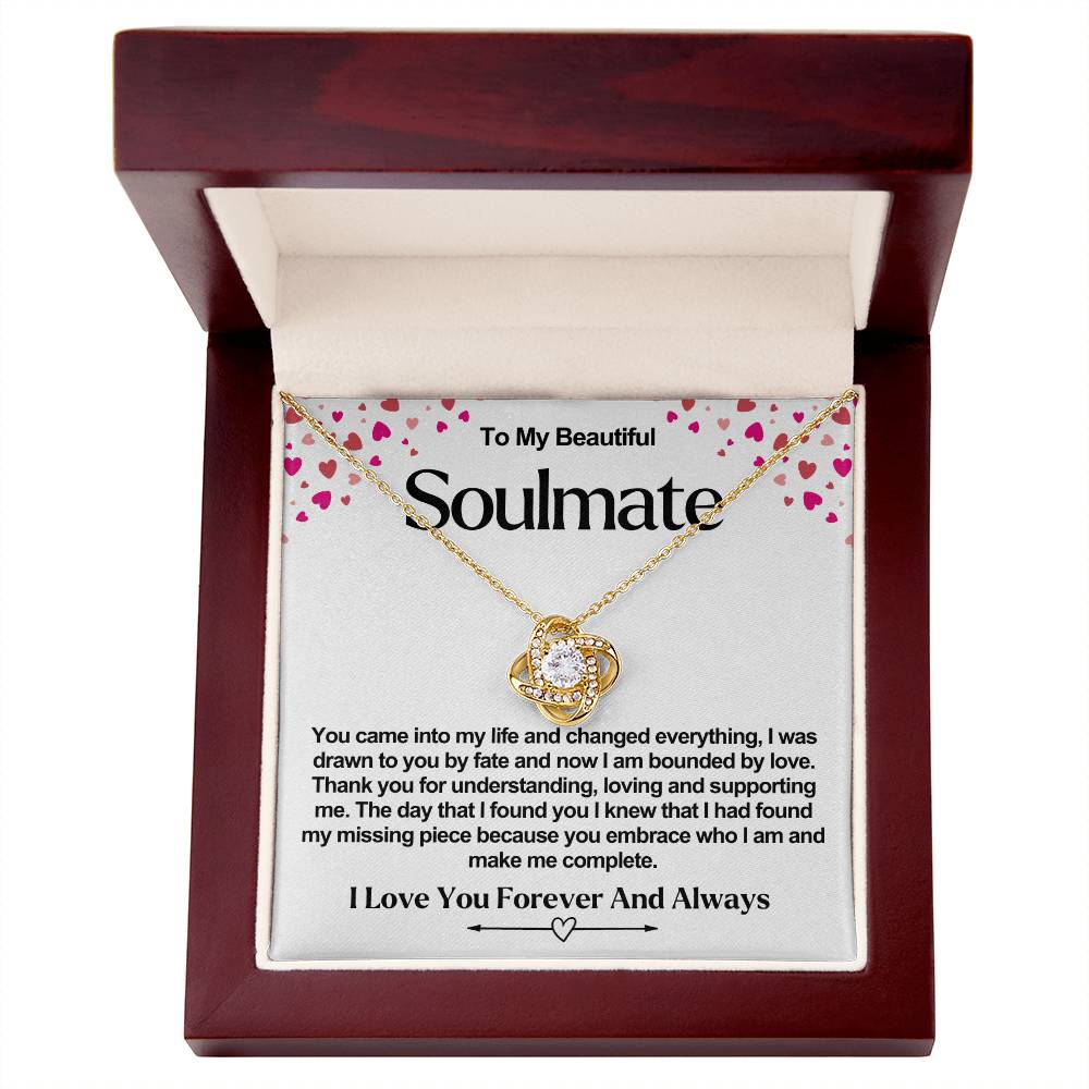 Soulmate Valentine Love Knot Necklace