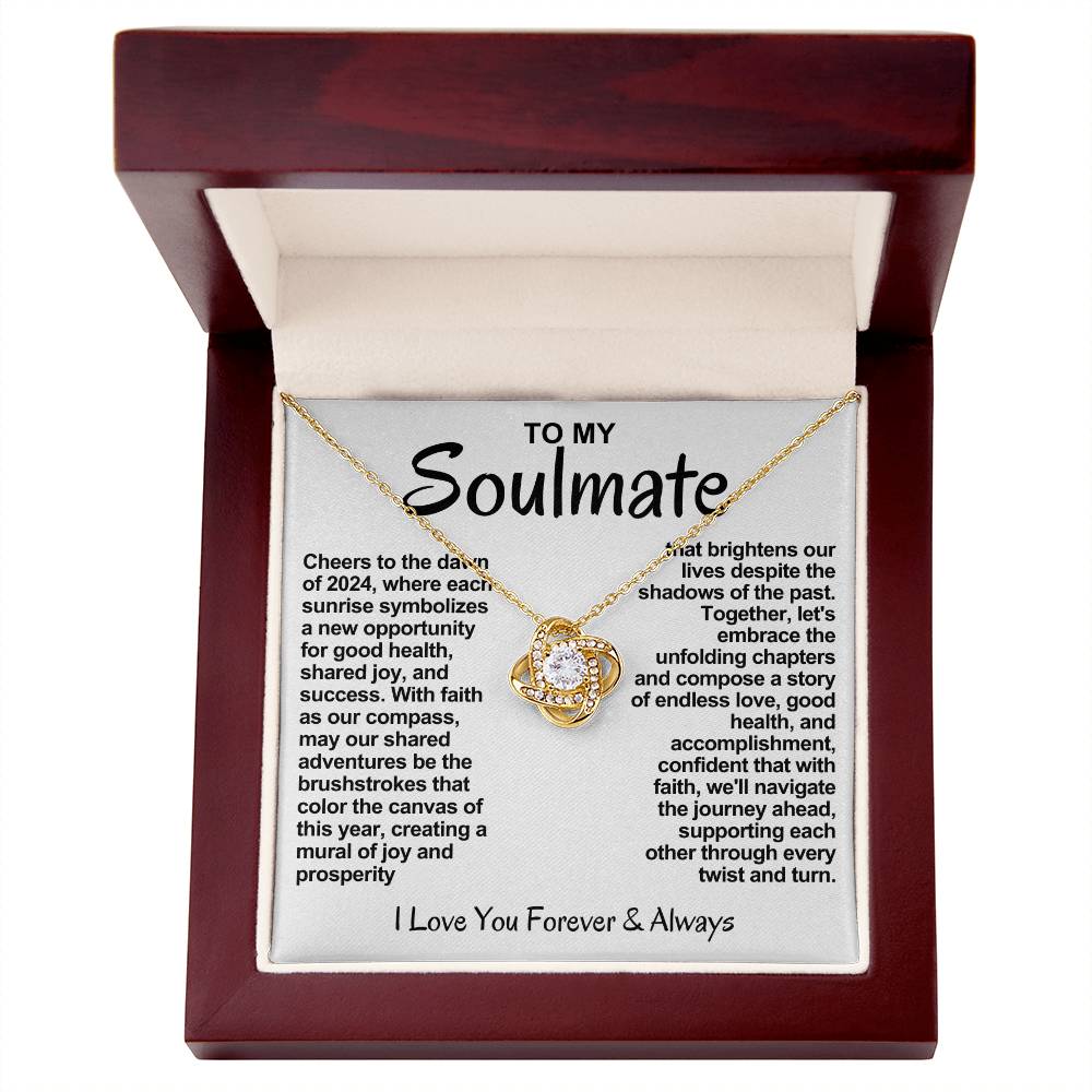 Soulmate Love Knot Necklace-With Faith As Our Compass