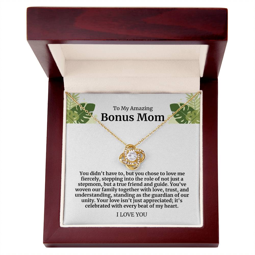 To My Amazing Bonus Mom Necklace