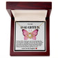 Daughter Pink Butterfly Love Knot Necklace