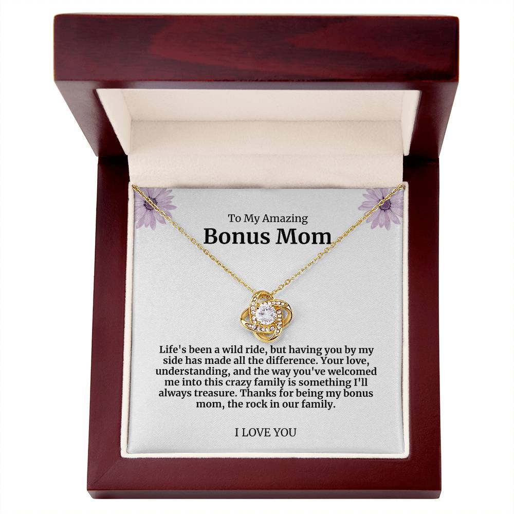 To My Amazing Bonus Mom Necklace