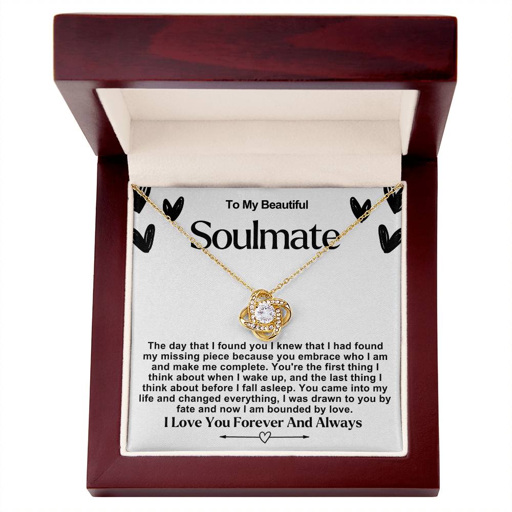 Soulmate Valentine Love Knot Necklace