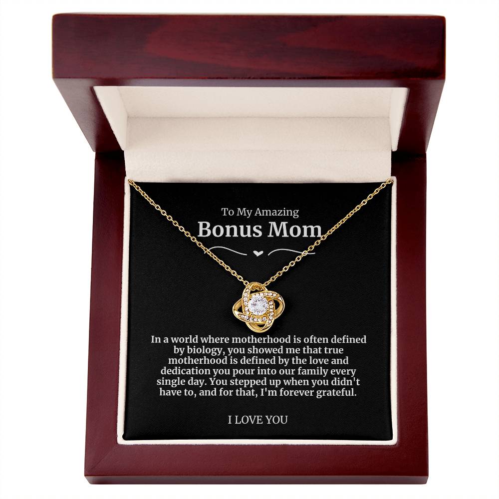 To My Amazing Bonus Mom Necklace